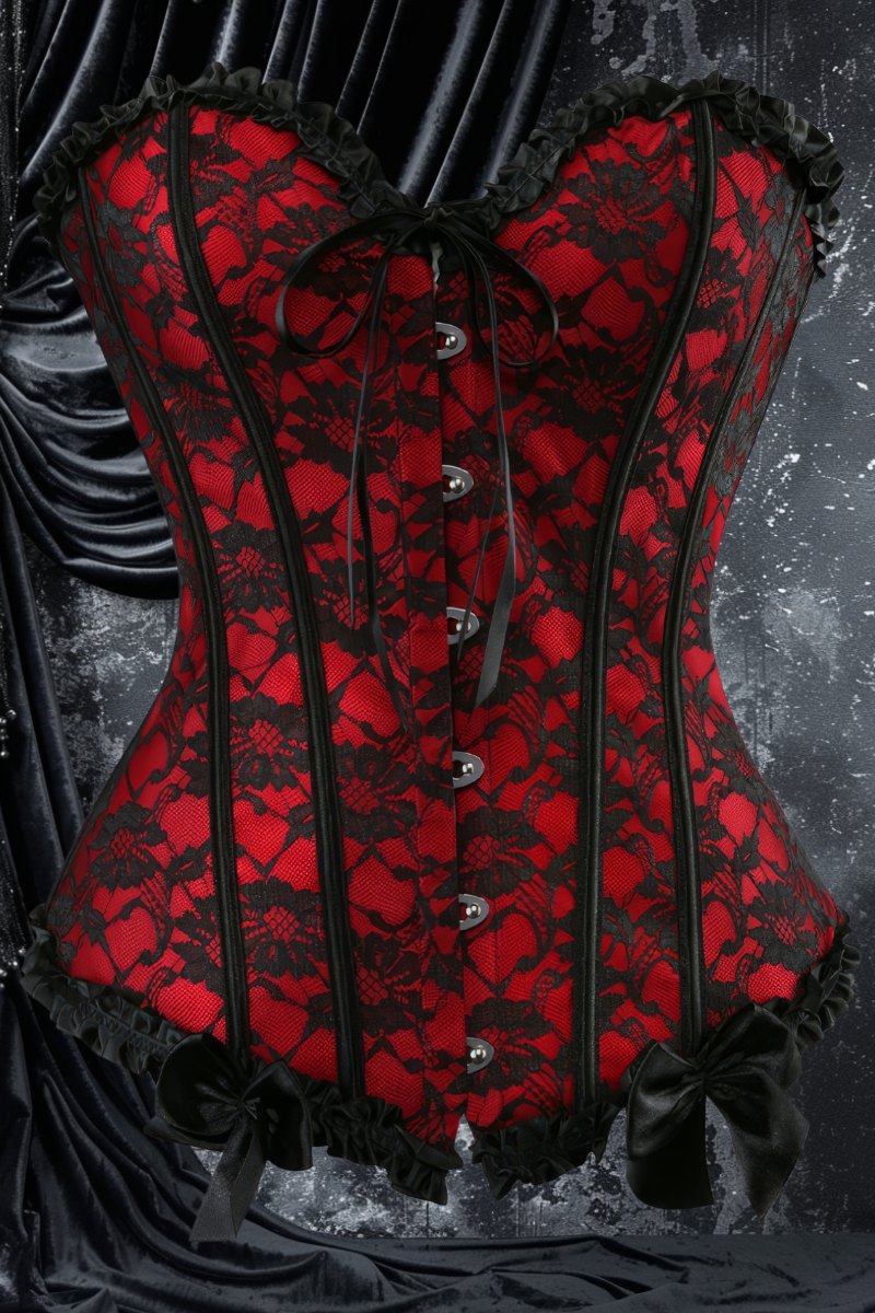 Corset Gothique Rouge – Starlessia
