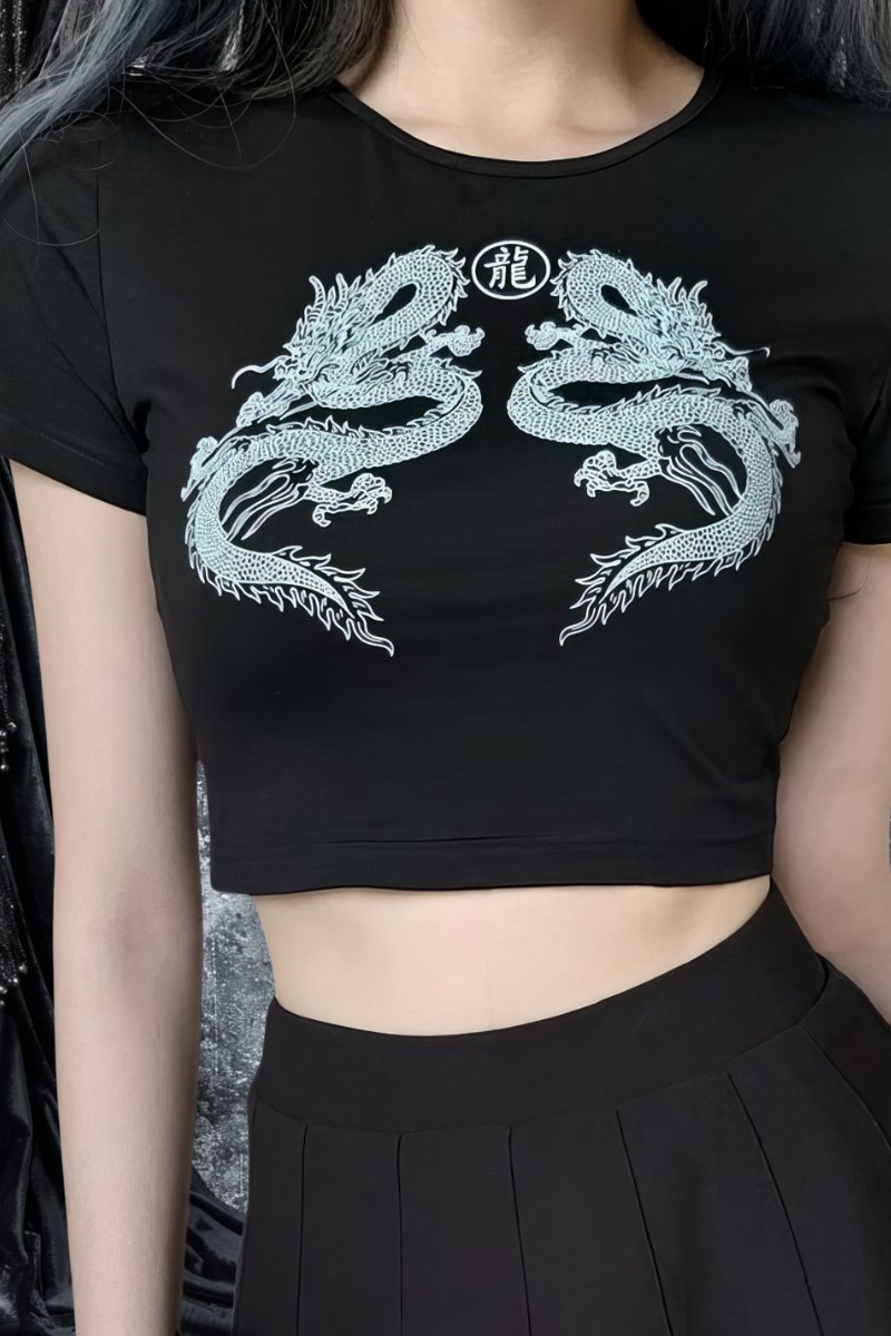 T-Shirt Gothique Dragon – SkullSovereign