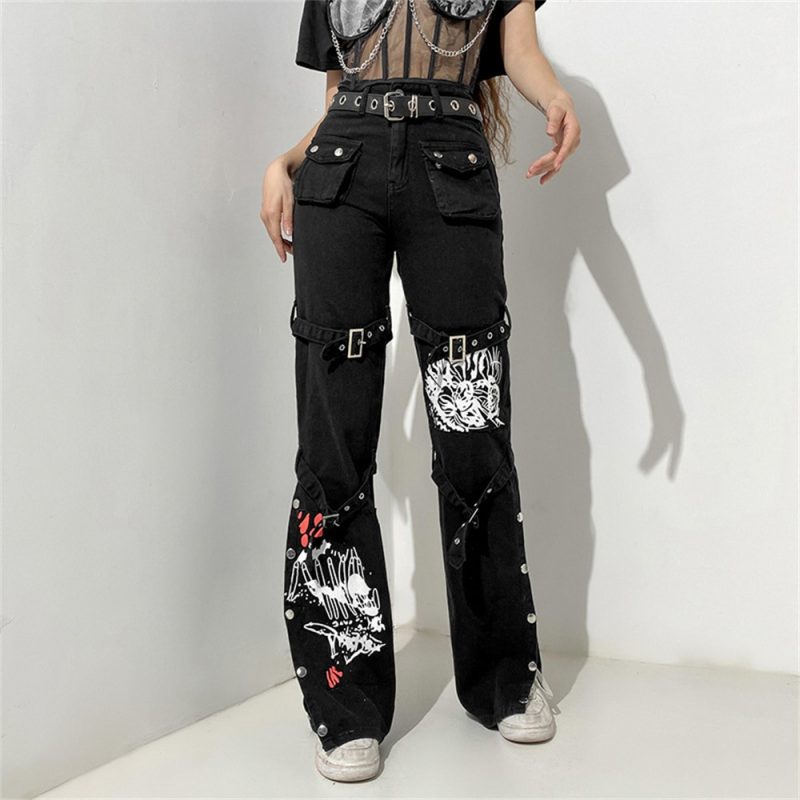 Pantalon Femme Punk Gothique
