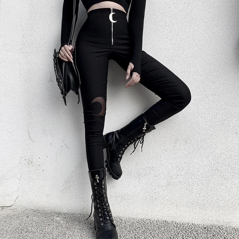 Pantalon Noir Gothique