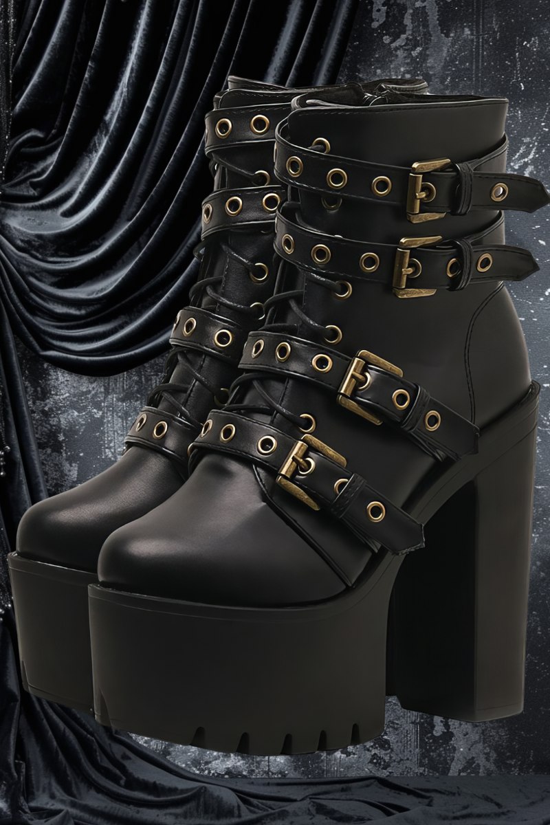 Chaussures Gothiques Noires Vintage – BlackVintage