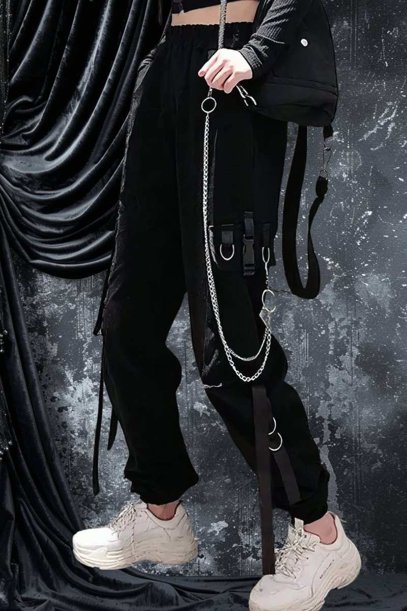 Pantalon Femme Gothique Chaine – RavenWhisper