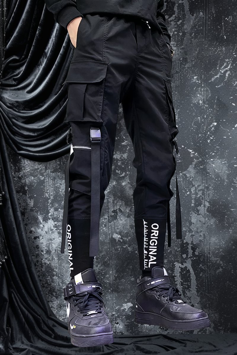 Pantalon Gothique Noir Cargo Homme – RebelRave