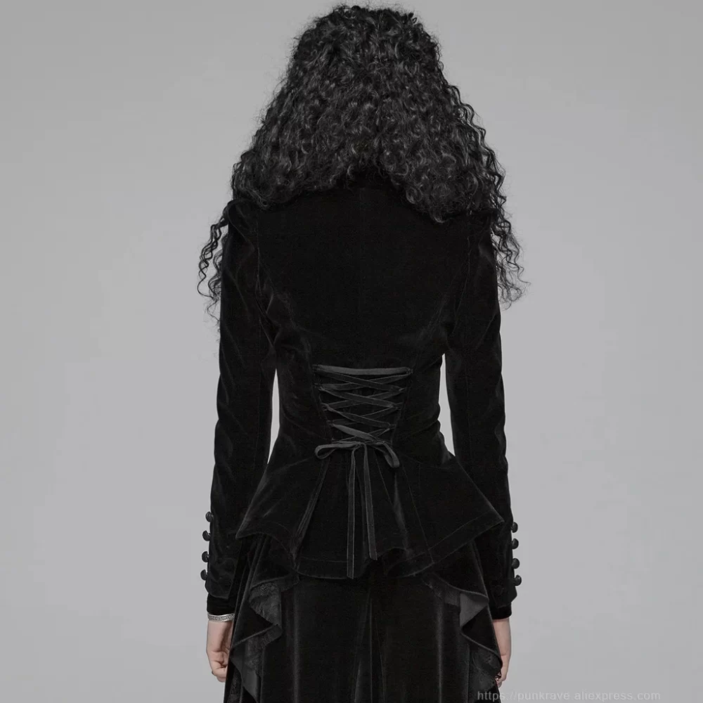 Manteau Long Noir Gothique Femme – Grimnightia
